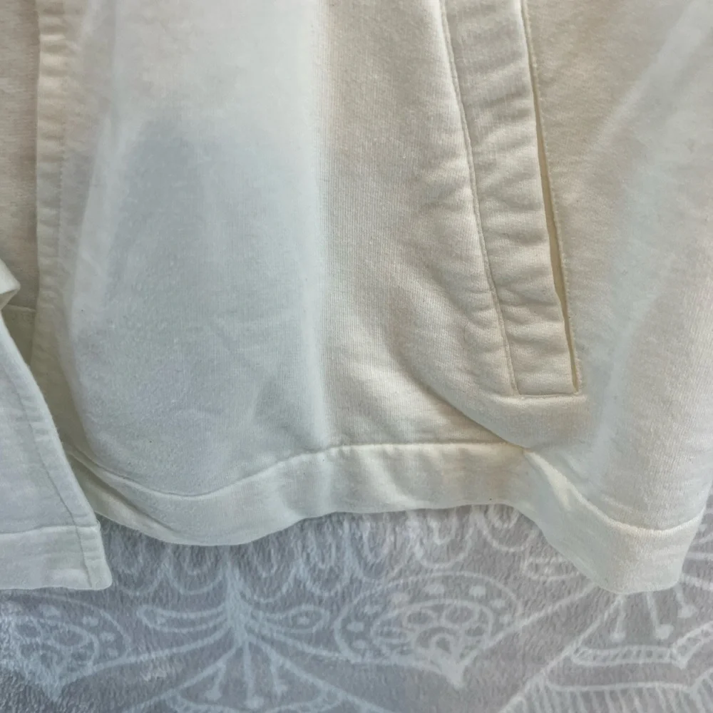 CROFT & BARROW CREAM CAPE BLAZER JACKET WARM XL TOP SHIRT BLOUSE POCKETS EUC